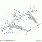 RZR XP TURBO S Suspension, rear control arms - z20pal92ag  /  ap  /  bg...