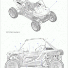 RZR XP TURBO S (Z20PAL92AG/AP/BG/BP/LG) Body, decals, graphics, matte navy - z20pal92ap  /  bp (...