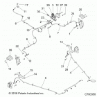 RZR XP TURBO S (Z20PAL92AG/AP/BG/BP/LG) Brakes, brake lines and master cylinder - z20pal92ag  / ...
