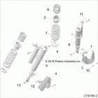 RZR XP TURBO S (Z20PAL92AG/AP/BG/BP/LG) Suspension, rear shock mounting - z20pal92ag  /  ap  /  ...