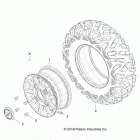 RZR XP TURBO S (Z20PAL92AG/AP/BG/BP/LG) Wheels, front - z20pal92ag  /  ap  /  bg  /  bp  /  lg (...