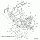 RZR XP TURBO S VELOCITY (Z20PAE92AC/BC/F92AC/LC) Chassis, main frame and skid plates - z20pae92ac  /  bc ...