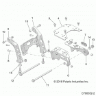 RZR XP TURBO S VELOCITY (Z20PAE92AC/BC/F92AC/LC) Chassis, mounting, front gearcase - z20pae92ac  /  bc  /...
