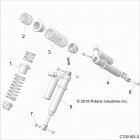 RZR XP TURBO S VELOCITY (Z20PAE92AC/BC/F92AC/LC) Suspension, front shock mounting - z20pae92ac  /  bc  / ...