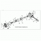 RZR XP1000 Drive train, front gearcase - z20nam99al  /  r99az  /  b...