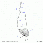 RZR XP1000 Drive train, front gearcase mounting - z20nar99az  /  bz...
