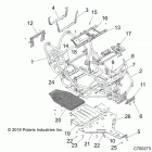 RZR XP1000 (Z20NAE99AC/AL/AN/BC/BL/BN/LL/MAL/RAZ/BZ/KAF/AK/BF/BK) Chassis, main frame and skid plates - z20nar99az  /  bz ...