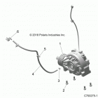 RZR XP1000 (Z20NAE99AC/AL/AN/BC/BL/BN/LL/MAL/RAZ/BZ/KAF/AK/BF/BK) Drive train, front gearcase mounting - z20nae99ac  /  al...