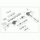 RZR XP1000 (Z20NAE99AC/AL/AN/BC/BL/BN/LL/MAL/RAZ/BZ/KAF/AK/BF/BK) Drive train, main gearcase internals - z20nae99ac  /  al...
