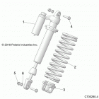 RZR XP1000 (Z20NAE99AC/AL/AN/BC/BL/BN/LL/MAL/RAZ/BZ/KAF/AK/BF/BK) Suspension, front shock mounting - z20nar99az  /  bz (c7...