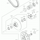MULE PRO-FXR Driven converter  /  drive belt
