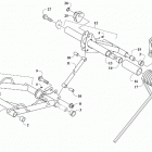 BLAST 4000 LT RED SK [S2021JABKTUSR] Rear suspension arm assemblies [108830]