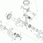 BLAST 4000 M LTD RED INTERNATIONAL [S2021JABA1NER] Crankshaft,  piston and counter balancer assemblies [108...