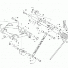 BLAST 4000 ZR BLUE [S2021JABSTUSL] Rear suspension arm assemblies [108681]