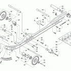 BLAST 4000 ZR BLUE [S2021JABSTUSL] Rear suspension rail assembly [108873]