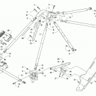 BLAST 4000 ZR BLUE [S2021JABSTUSL] Steering support assembly [108685]