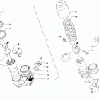 M 8000 HARDCORE ALPHA ONE 165 (3.0) RED [S2021MHHAOUSR] Rear suspension front arm shock absorber [108331]