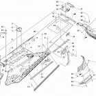 M 8000 HARDCORE ALPHA ONE 165 (3.0) RED INTERNATIONAL [S2021MHHAOOSR] Tunnel and snowflap assembly [108663]