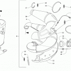 M 8000 HARDCORE ALPHA ONE 165 (3.0) RED SK [S2021MHHKOUSR] Exhaust assembly [108247]