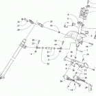 M 8000 HARDCORE ALPHA ONE 165 (3.0) RED SK [S2021MHHKOUSR] Steering post assembly [108327]