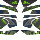 M 8000 HARDCORE ALPHA ONE RM 154 GREEN [S2021MHHRMUSG] Decals [108940]