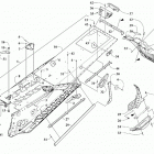 M 8000 MOUNTAIN CAT ALPHA ONE 165 (3.0) RED NE [S2021MCHAONER] Tunnel and snowflap assembly [108745]