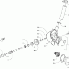 RIOT X 8000 ES 146 ORANGE [S2021R8HRSUSO] Water pump and thermostat [107993]