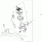 RIOT X 8000 ES 146 ORANGE INTERNATIONAL SK [S2021R8HKSOSO] Hydraulic brake control assembly [107694]