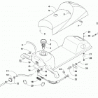 ZR 120 GREEN INTERNATIONAL [S2021ZRAAAOSG] Gas tank, seat, and taillight assembly [108047]