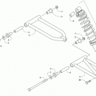 ZR 200 ES LIME [S2021ZRAACUSX] A-arm assembly [108445]