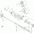 ZR 9000 THUNDERCAT 137 ATAC GREEN INTERNATIONAL SK [S2021ZXXKQOSG] Piston and crankshaft assembly [104548]