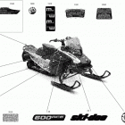 RENEGADE 600 ACE - SPORT - Europe Наклейки кузова