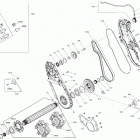 SUMMIT 850 E-TEC - SP - North America 04- drive - system - 154 - 165 - 175 track