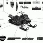 SUMMIT 850 E-TEC - X - North America Наклейки кузова