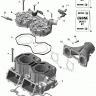 MXZ 600RS - North America 01- rotax - cylinder and cylinder head - ski-doo