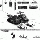 SUMMIT 850 E-TEC - X with EXPERT Package - 175 Наклейки кузова