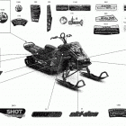 SUMMIT 850 E-TEC Turbo - X - North America Наклейки кузова
