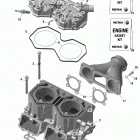SUMMIT 850 E-TEC Turbo - X with EXPERT Package - 154 01- rotax - cylinder and cylinder head - turbo