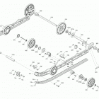 MXZ 600 CARB - North America 08- suspension, rear - upper section