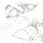 MXZ 600R E-TEC - Europe 09- body - hood section - lateral panel - xrs - sunburst...