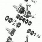 SUMMIT 600 CARB - North America 01- engine - crankshaft and pistons - 600 carb