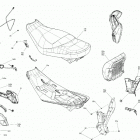 GRAND TOURING 600 ACE - North America 09- seat - main section - sport
