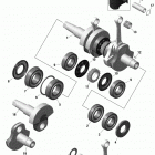 MXZ 600R E-TEC - TNT - North America 01- engine - crankshaft and pistons - 600r e-tec