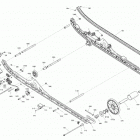 SUMMIT 850 E-TEC - SP - Europe 08- suspension, rear - lower section - model 154'