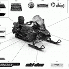 GRAND TOURING 900 ACE - North America 09- body - decals - ltd