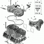 MXZ 600RS - Europe 01- engine - cylinder and cylinder head -  598 rs
