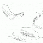 MXZ 600RS - Europe 09- body - hood section - hand protector