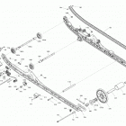 SUMMIT 850 E-TEC - X - Europe 08- suspension, rear - lower section  - except model 146...