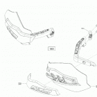 BACKCOUNTRY 850 E-TEC - XRS - North America 09- body - hood section - xrs - hand protector - deep bl...