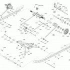 MXZ 600R E-TEC - XRS - North America 08- suspension, rear - upper section - with quick adjust...